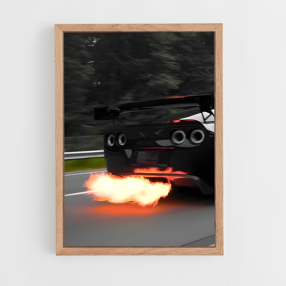 Poster Corvette Inferno – affiche Chevrolet (vue 4)